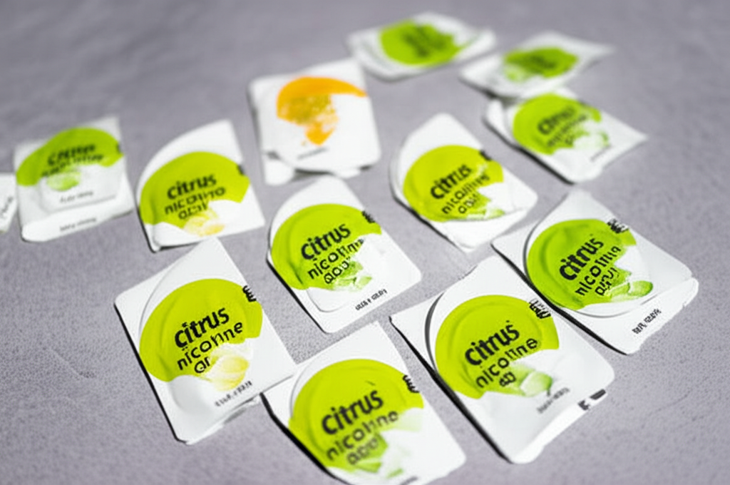 Citrus flavored nicotine pouches